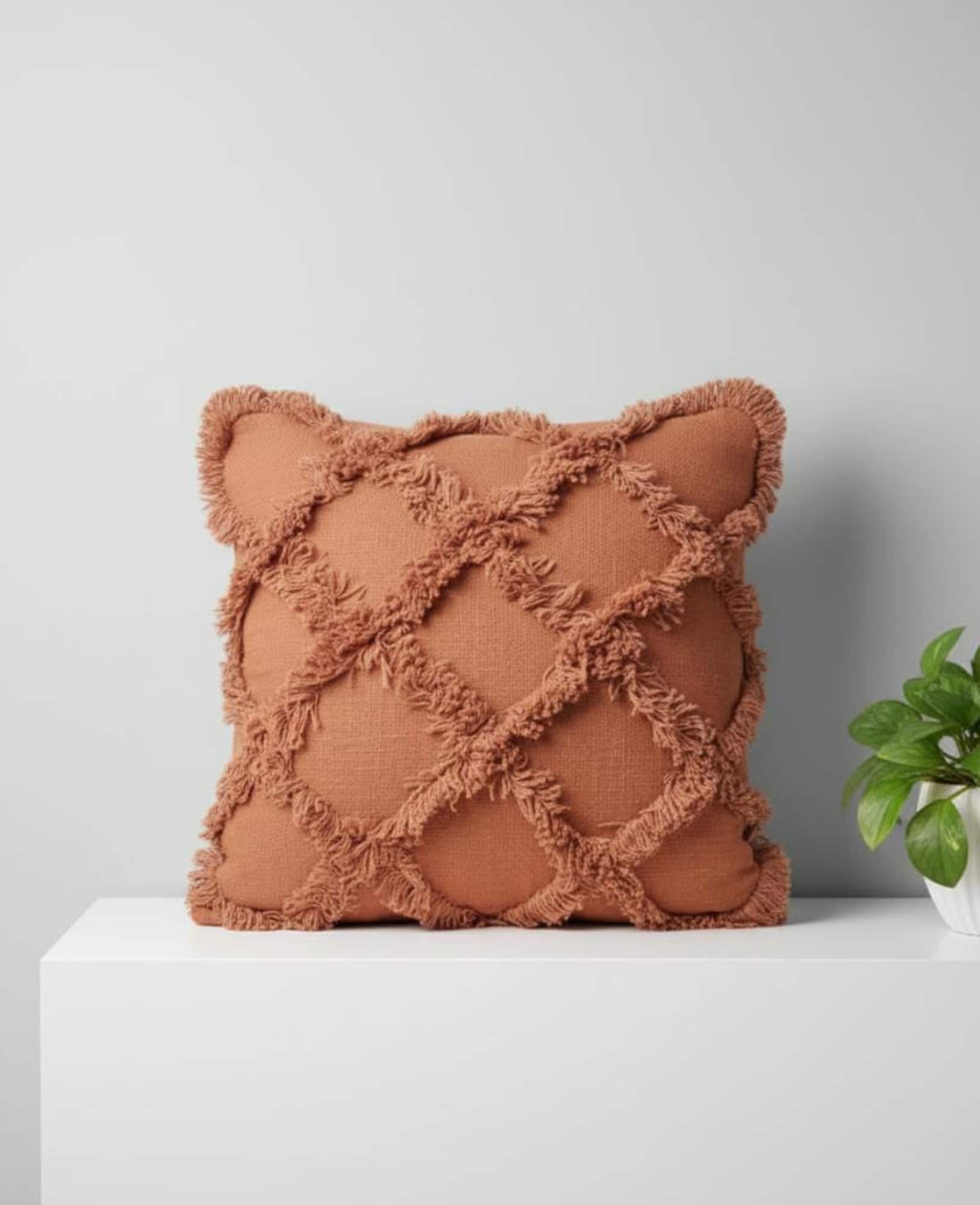 18" Boho Fringe Throw Pillow by Ashland